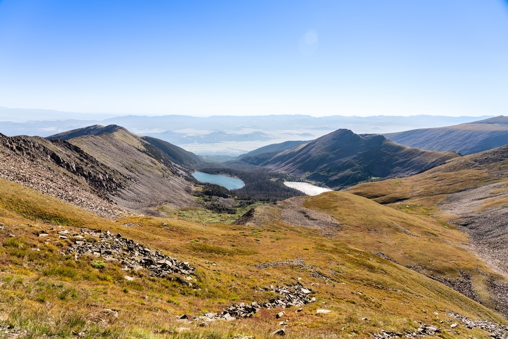 Dramatic peaks of the Sangre de Cristo Wilderness in Colorado, ideal for off-grid hiking and climbing.